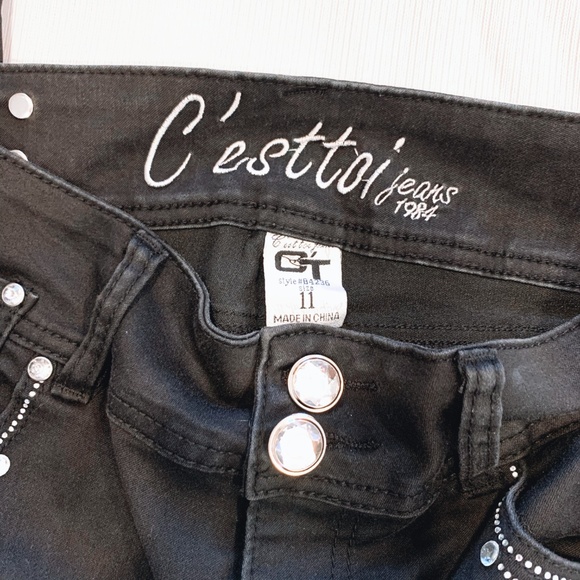 C'esttoi Blk Skinny Jeans 11 - Picture 2 of 4